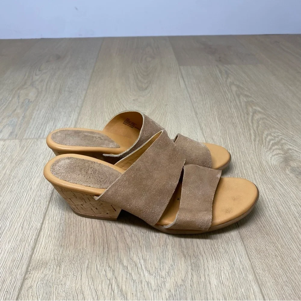 Kirk Ease Double Strap Gold Slip on Sandals
